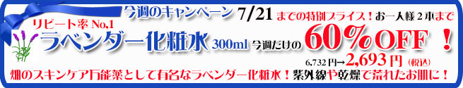 オーガニック化粧品手作り無添加石鹸アンティアン250715今週のキャンペーンバナー