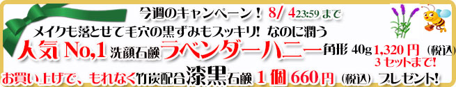 オーガニック化粧品手作り無添加石鹸アンティアン250729今週のキャンペーンバナー