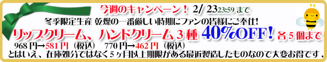 オーガニック化粧品手作り無添加石鹸アンティアン260217キャンペーンバナー