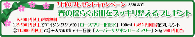 手作り石鹸アンティア3月のアンティアンプレゼントキャンペーン