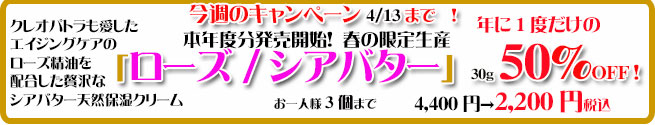 オーガニック化粧品手作り無添加石鹸アンティアン260407キャンペーンバナー