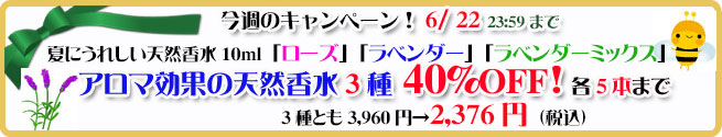 オーガニック化粧品手作り無添加石鹸アンティアン260616キャンペーンバナー