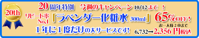 オーガニック化粧品手作り無添加石鹸アンティアン261006キャンペーンバナー