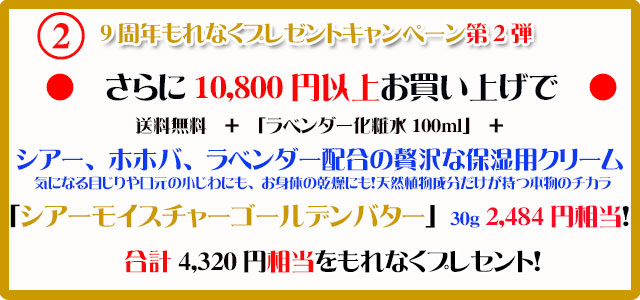 手作り石鹸アンティアンの1510のキャンペーン2top