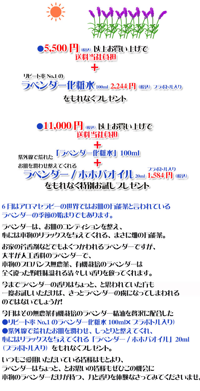 オーガニック化粧品手作り石鹸アンティアン2406今月のキャンペーンcopy